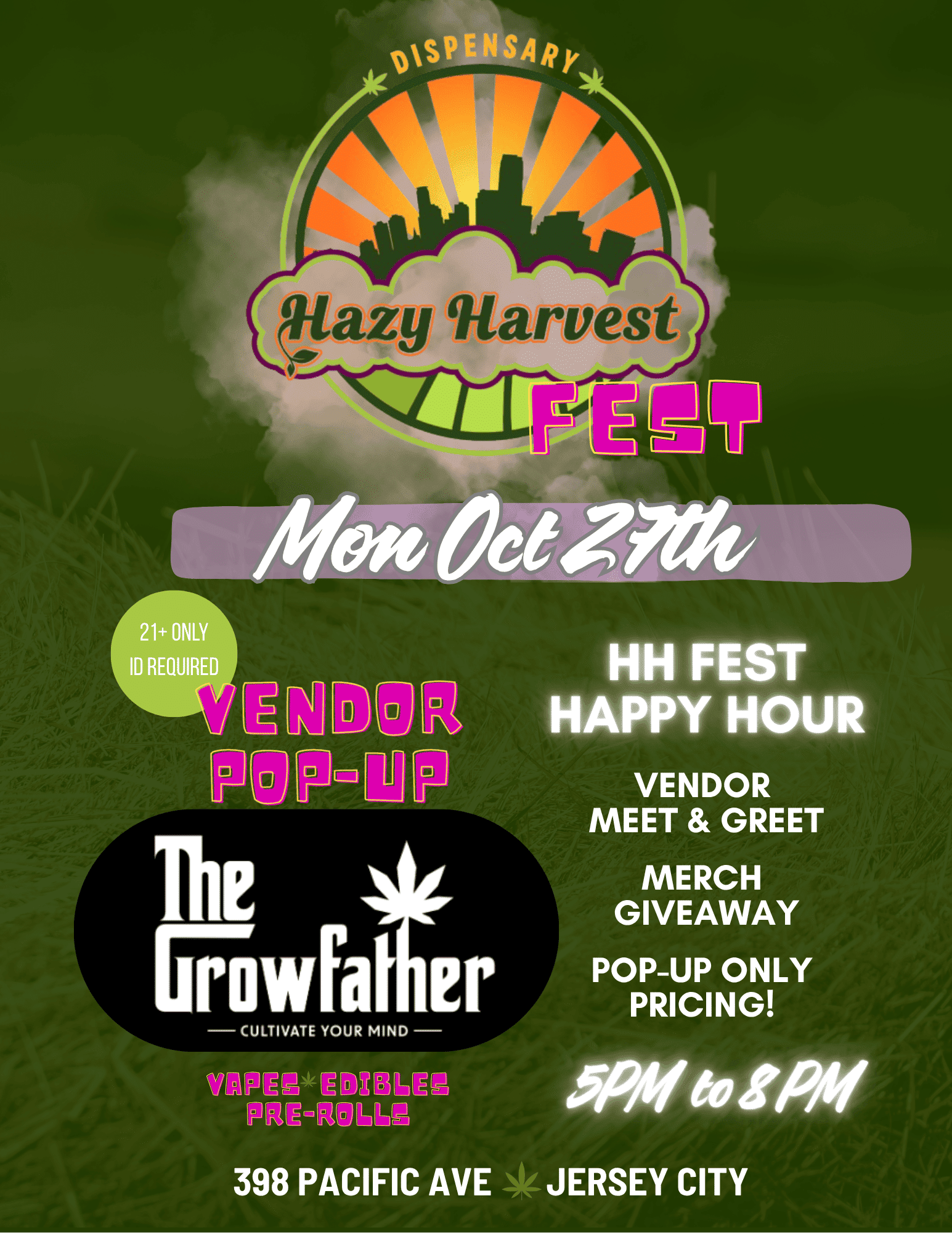 Hazy Harvest Fest The Growfather Pop Up Event